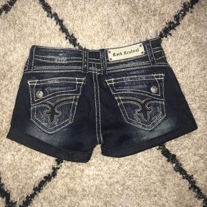 Rock revival jean shorts